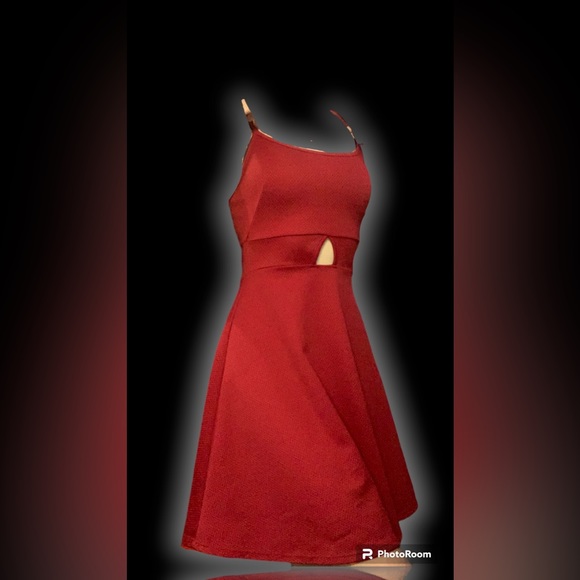 Brand new small Rebel sugar bright red mini cutout dress - Picture 2 of 3